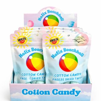 HOTLIX Beachball Cotton Candy Freeze Dried Taffy 8-count Box