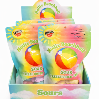 HOTLIX Beachball Sour Freeze Dried Taffy 8-count Box